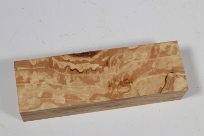 Knife Block Hornbeam spalted - Hainb0186