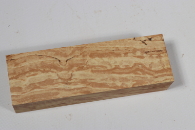 Knife Block Hornbeam spalted - Hainb0188
