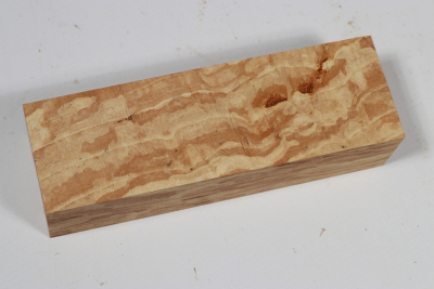Knife Block Hornbeam spalted - Hainb0197