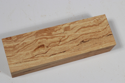 Knife Block Hornbeam spalted - Hainb0200