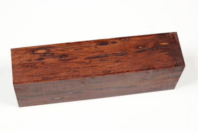 Knife Block Honduran Rosewood Birdseye  - HonPa0197