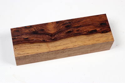 Knife Block Honduran Rosewood Birdseye  - HonPa0199