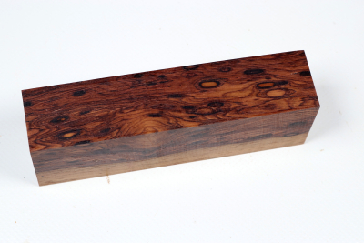 Knife Block Honduran Rosewood Birdseye  - HonPa0199