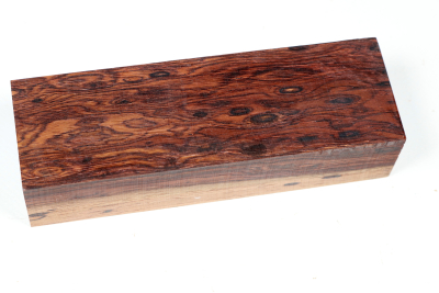 Knife Block Honduran Rosewood Birdseye  - HonPa0201
