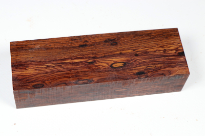 Knife Block Honduran Rosewood Birdseye  - HonPa0202