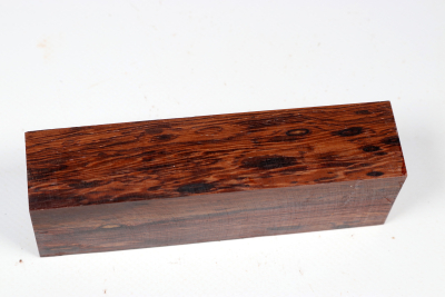 Knife Block Honduran Rosewood Birdseye  - HonPa0204
