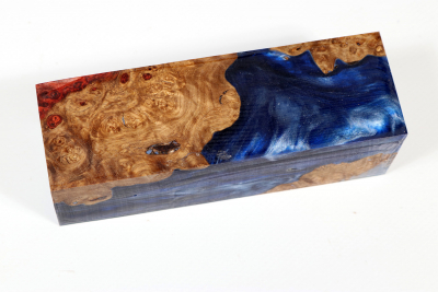 Messergriffblock HybridWood Amboina Maser stabilisiert - HybrWo3671
