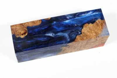 Messergriffblock HybridWood Amboina Maser stabilisiert - HybrWo3671