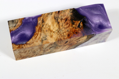 Messergriffblock HybridWood Buckeye Burl stabilisiert - HybrWo3581