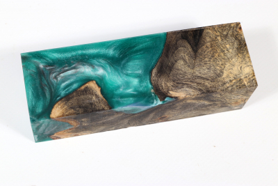 Messergriffblock HybridWood Buckeye Burl stabilisiert - HybrWo3666