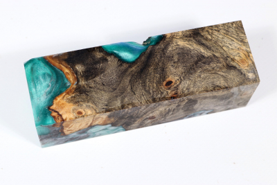 Messergriffblock HybridWood Buckeye Burl stabilisiert - HybrWo3666