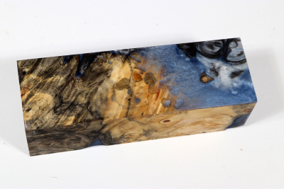 Messergriffblock HybridWood Buckeye Burl stabilisiert - HybrWo3667