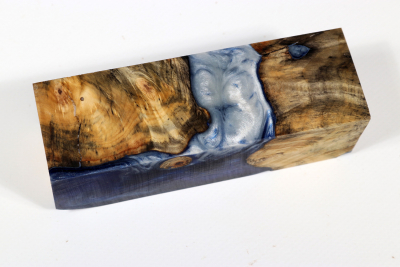 Messergriffblock HybridWood Buckeye Burl stabilisiert - HybrWo3673