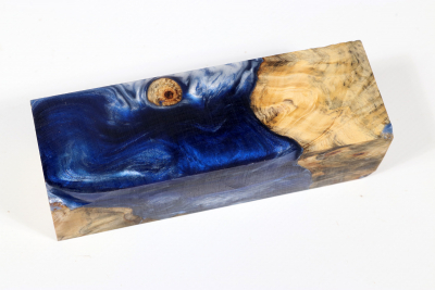 Messergriffblock HybridWood Buckeye Burl stabilisiert - HybrWo3673