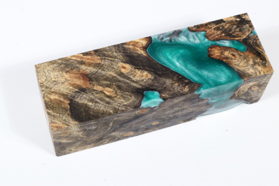 Messergriffblock HybridWood Buckeye Burl stabilisiert - HybrWo3674