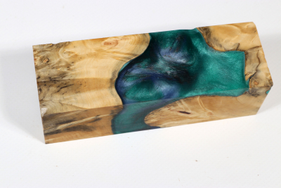 Messergriffblock HybridWood Buckeye Burl stabilisiert - HybrWo3675