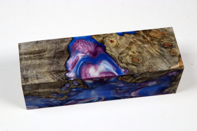 Messergriffblock HybridWood Buckeye Burl stabilisiert - HybrWo4105