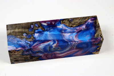 Messergriffblock HybridWood Buckeye Burl stabilisiert - HybrWo4105