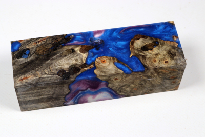 Messergriffblock HybridWood Buckeye Burl stabilisiert - HybrWo4105
