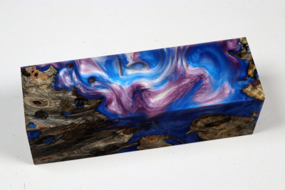Messergriffblock HybridWood Buckeye Burl stabilisiert - HybrWo4105