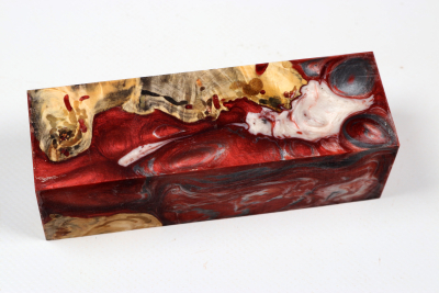 Messergriffblock HybridWood Buckeye Burl stabilisiert - HybrWo4108