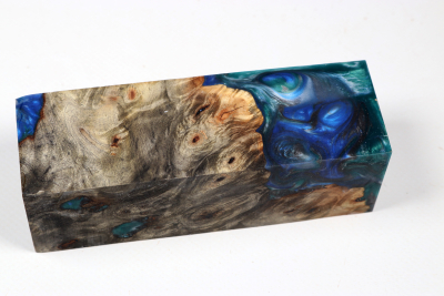 Messergriffblock HybridWood Buckeye Burl stabilisiert - HybrWo4109