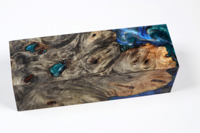 Messergriffblock HybridWood Buckeye Burl stabilisiert - HybrWo4109