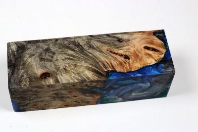 Messergriffblock HybridWood Buckeye Burl stabilisiert - HybrWo4109