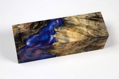 Messergriffblock HybridWood Buckeye Burl stabilisiert - HybrWo4110