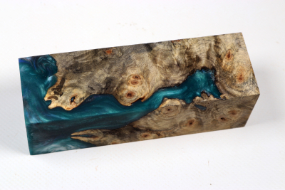 Messergriffblock HybridWood Buckeye Burl stabilisiert - HybrWo4119