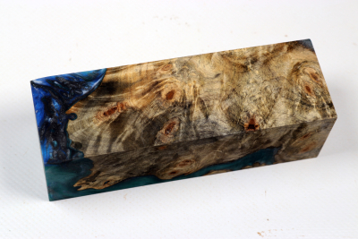 Messergriffblock HybridWood Buckeye Burl stabilisiert - HybrWo4119