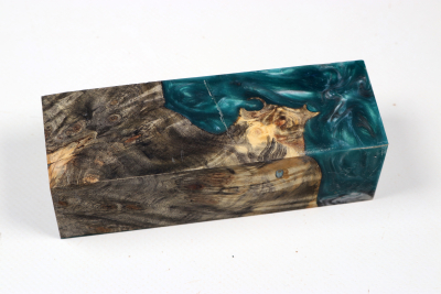 Messergriffblock HybridWood Buckeye Burl stabilisiert - HybrWo4123