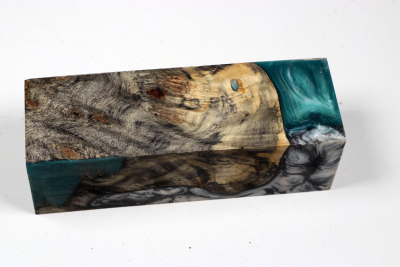 Messergriffblock HybridWood Buckeye Burl stabilisiert - HybrWo4123