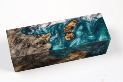 Messergriffblock HybridWood Buckeye Burl stabilisiert - HybrWo4123 Messergriffblock HybridWood Buckeye Burl stabilisiert - HybrWo4123