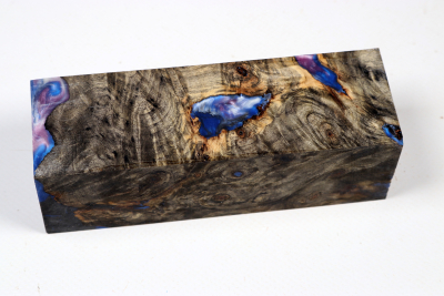 Messergriffblock HybridWood Buckeye Burl stabilisiert - HybrWo4125
