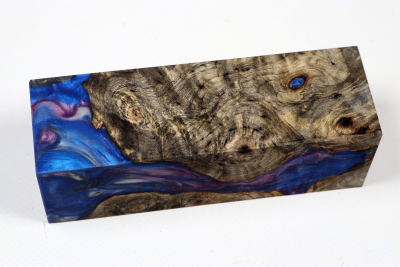 Messergriffblock HybridWood Buckeye Burl stabilisiert - HybrWo4125