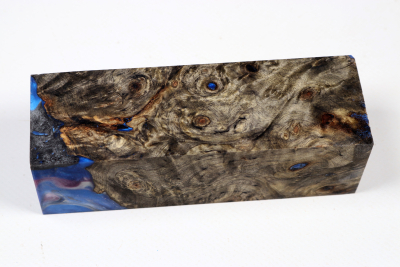 Messergriffblock HybridWood Buckeye Burl stabilisiert - HybrWo4125