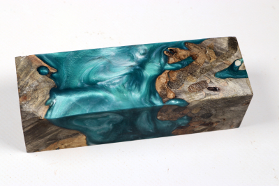 Messergriffblock HybridWood Buckeye Burl stabilisiert - HybrWo4126