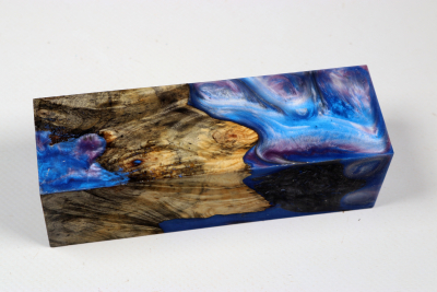 Messergriffblock HybridWood Buckeye Burl stabilisiert - HybrWo4138