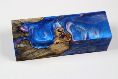 Messergriffblock HybridWood Buckeye Burl stabilisiert - HybrWo4138
