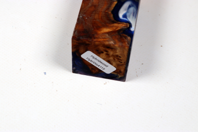 Knife Blank HybridWood Yew Burl stabilized - HybrWo4115