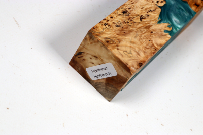 Knife Blank HybridWood Horse Chestnut Burl stabilized - HybrWo4191
