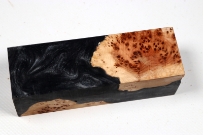 Knife Blank HybridWood Juniper Burl - HybrWo4192