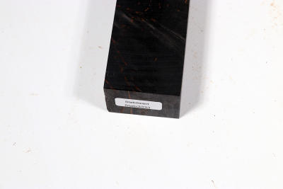 Messergriffblock Karelische Maserbirke X-Cut schwarz stabilisiert - Stabi3333