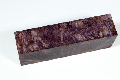 Knife Blank Karelian Masurbirch X-Cut purple stabilized - Stabi3167