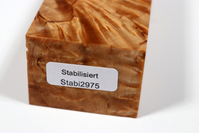 Messergriffblock Karelische Maserbirke XCut stabilisiert - Stabi2975