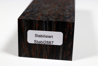 Knife Blank Karelian Masurbirch black stabilized - Stabi2887