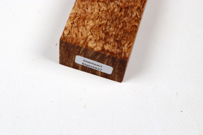 Knife Blank Karelian Masurbirch stabilized - Stabi3437