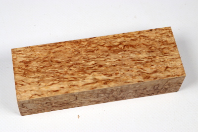 Messergriffblock Karelische Maserbirke stabilisiert - Stabi3438
