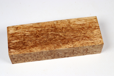 Messergriffblock Karelische Maserbirke stabilisiert - Stabi3439